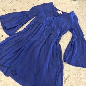 Girls Gianni Bini fun ruffle dress 6 periwinkle